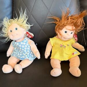 Ty Stuffed Dolls with Blonde and Red Hair Ginger Angel Vintage 1992-1994